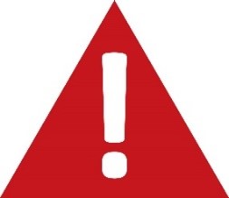 An exclamation mark in a triangle